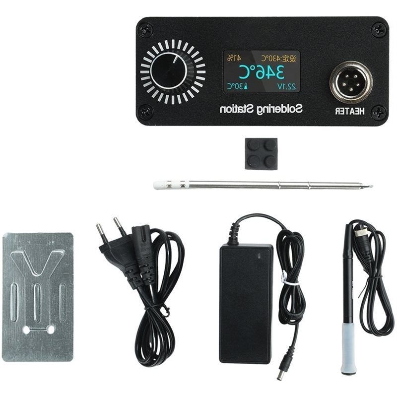 T12 Soldering Station Oled - 【A56X】สถานีบัดกรีดิจิตอลขนาดเล็กแบบพกพา T12 สำหรับงานซ่อมแซมในบ้าน พร้อมหน้าจอ OLED ชุดเครื่องมือบัดกรีระดับมืออาชีพ