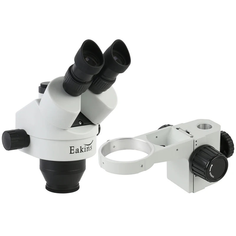 Trinocular Stereo Microscope 7X-45X - กล้องจุลทรรศน์สเตอริโอแบบสามตา ซูมต่อเนื่อง ซิมโฟคัส 7X-45X พร้อมหัวกล้องขนาด 76