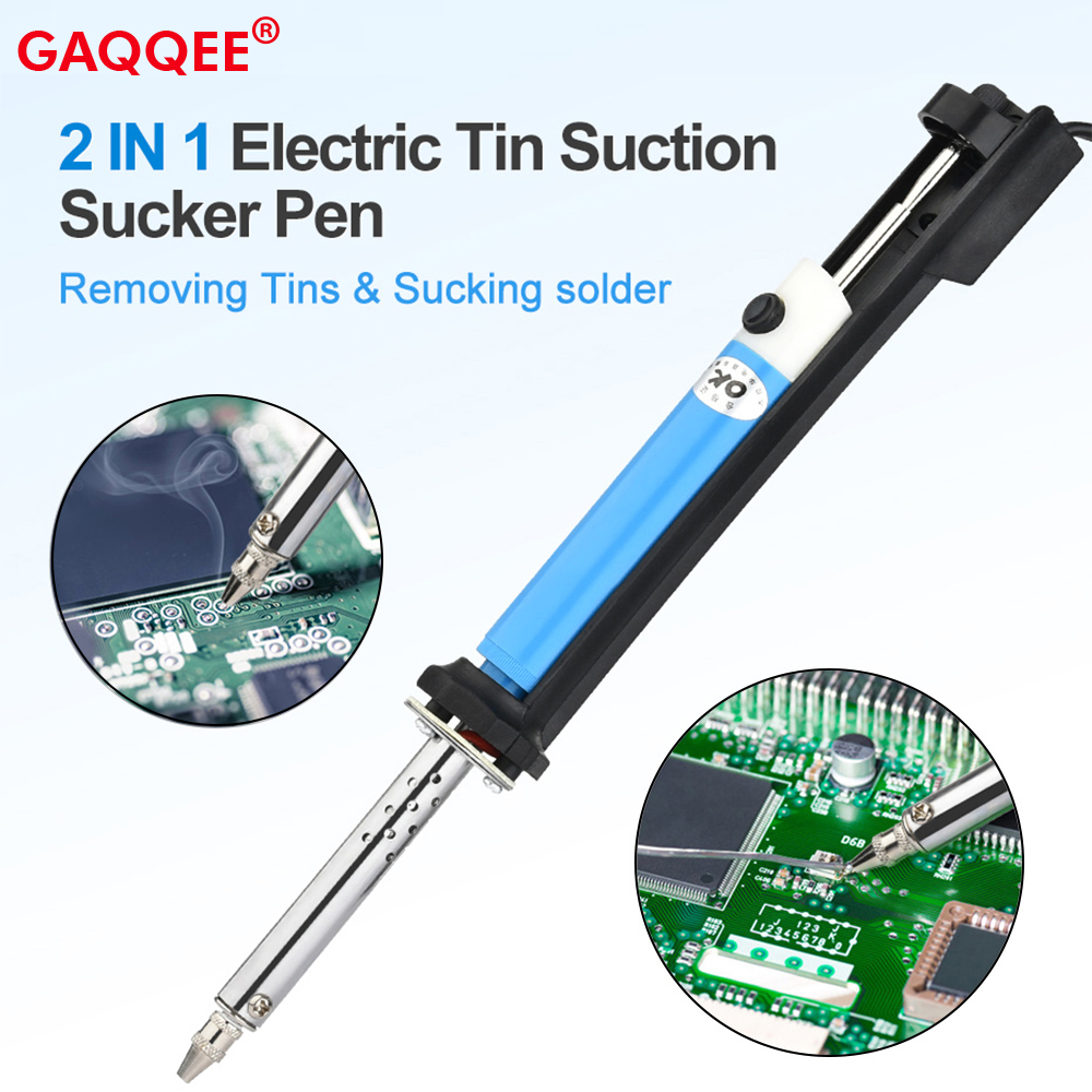 Desoldering Pump Electric Vacuum Station - AC 110 V/220 V ไฟฟ้าดีบุกดูด Sucker