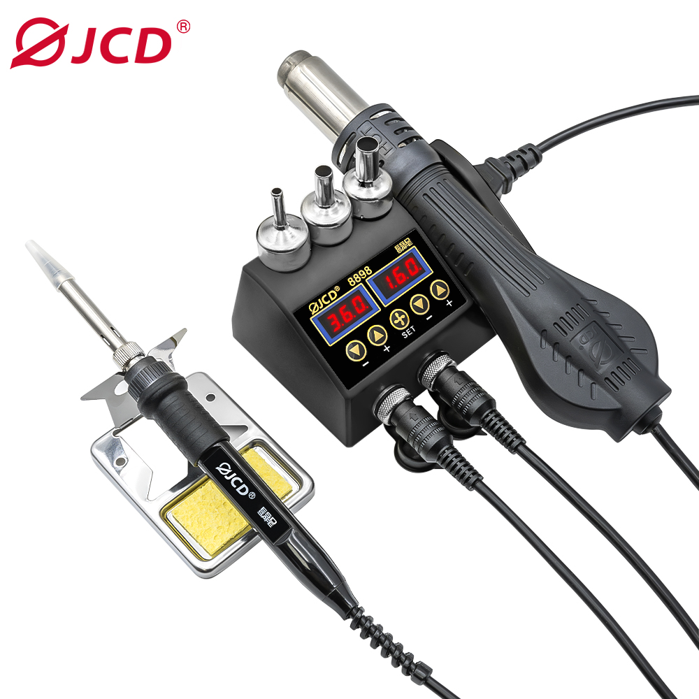 2 In 1 Soldering Rework Station 750W - JCD 2 in 1 750W สถานีบัดกรี