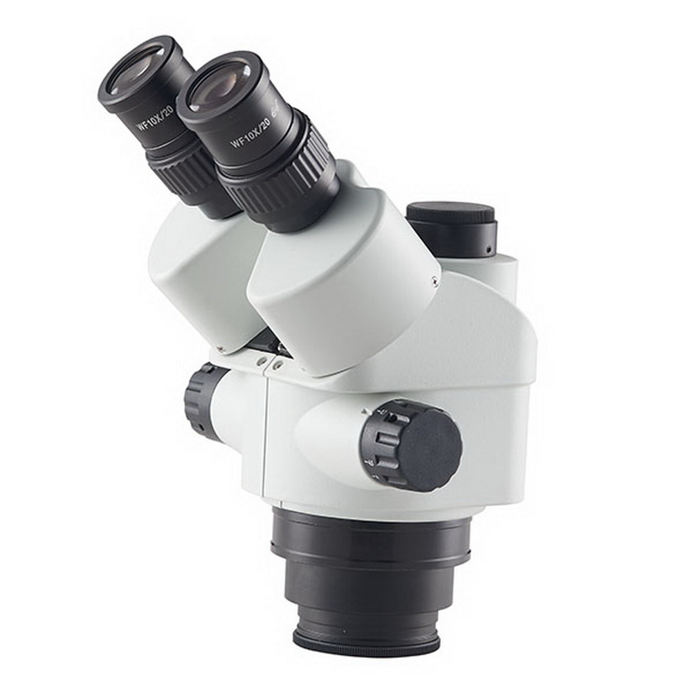Trinocular Stereo Microscope 7X-45X - กล้องจุลทรรศน์สเตอริโอแบบซูมออปติคอล 7X-45X แบบพาร์โฟคอล สำหรับการใช้งานในโรงงาน