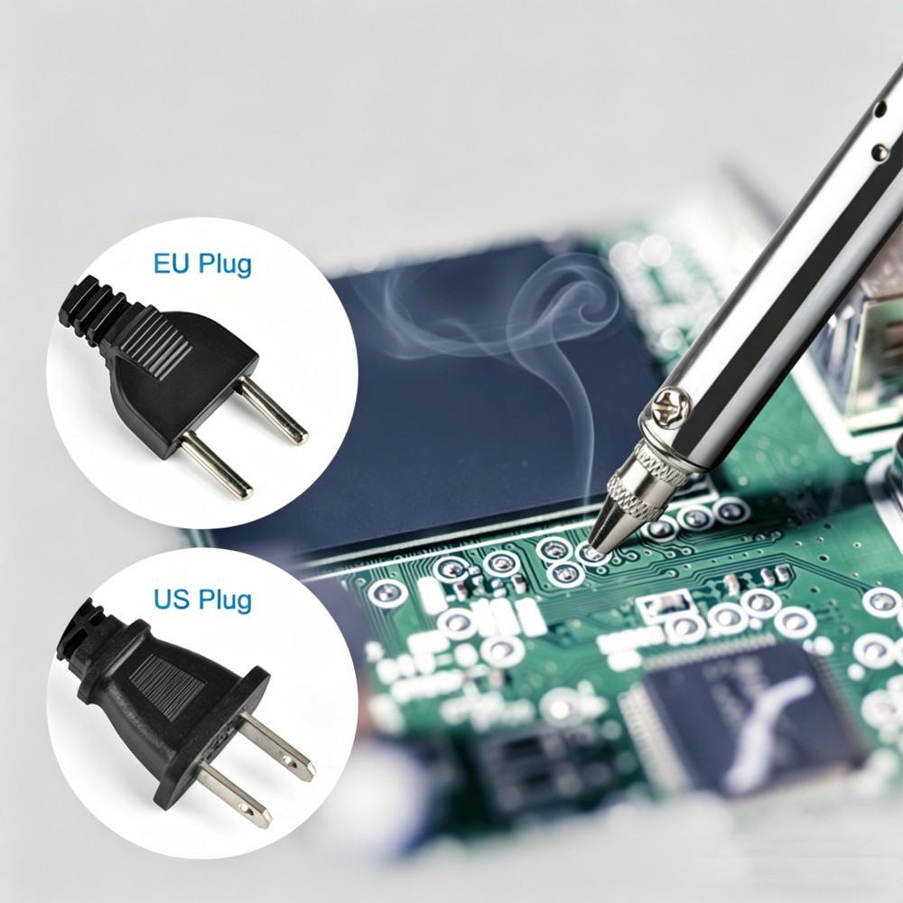 Desoldering Pump Electric Vacuum Station - เครื่องบัดกรีไฟฟ้า AC 220V กำลังไฟ 30W พร้อมหัวดูดตะกั่วแบบปากกา