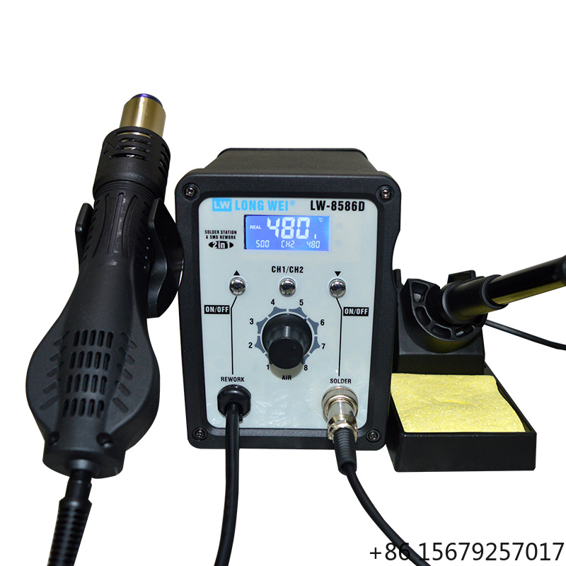 2 In 1 Soldering Rework Station 750W - LW-8586D ปืนลมร้อน 2 in 1 กำลังไฟ