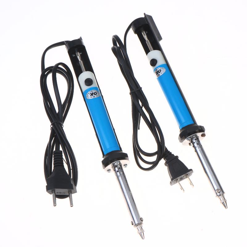 Desoldering Pump Electric Vacuum Station - เครื่องดูดตะกั่วไฟฟ้าแบบปากกา AC 220V หัวแร้งบัดกรี 30W ปั๊มดูดตะกั่ว