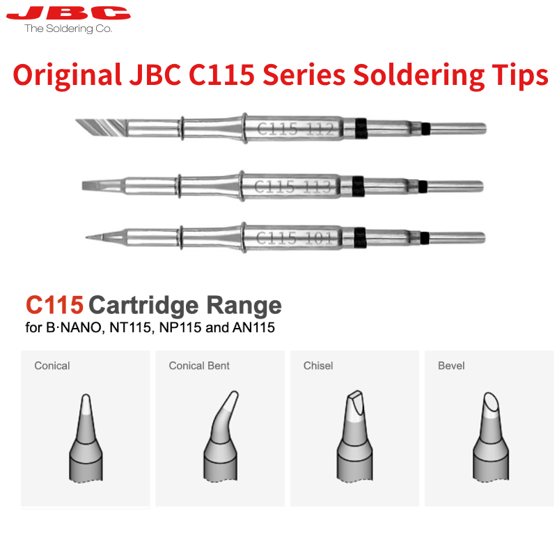 C115 Nano Soldering Iron Station - Original JBC C115 ตลับหมึกSoldering Ironเคล็ดลับความแม่นยําสูงRework Fit