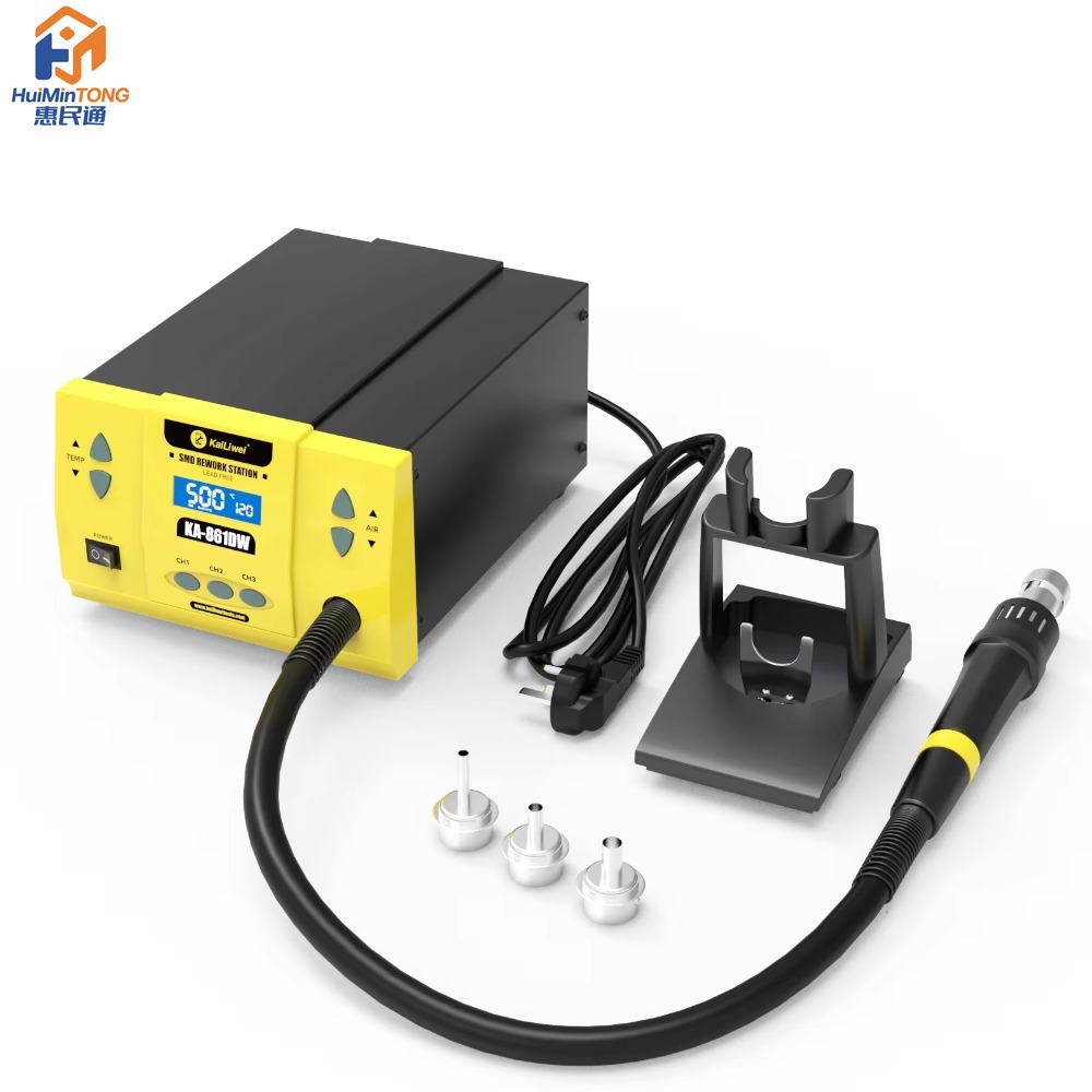 Hot Air Rework Station 861Dw - ไคลิเว่ย 861DW 1000W ปืนลมร้อนดิจิตอลไร้สารตะกั่วสำหรับงานซ่อมแซมและถอดชิ้นส่วน PCB ชิป
