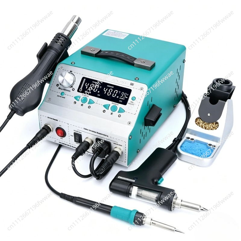 Desoldering Pump Electric Vacuum Station - ปืนดูดตะกั่วไฟฟ้าอัตโนมัติ 110W กำลังสูง พร้อมปั๊มสุญญากาศ เครื่องมือถอดบัดกรี ดูดตะกั่ว