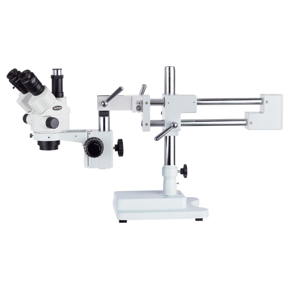 Trinocular Stereo Microscope 7X-45X - กล้องจุลทรรศน์สเตอริโอแบบสามตา AmScope รุ่น SM-4 ซีรีส์ ซิมูล-โฟคอล