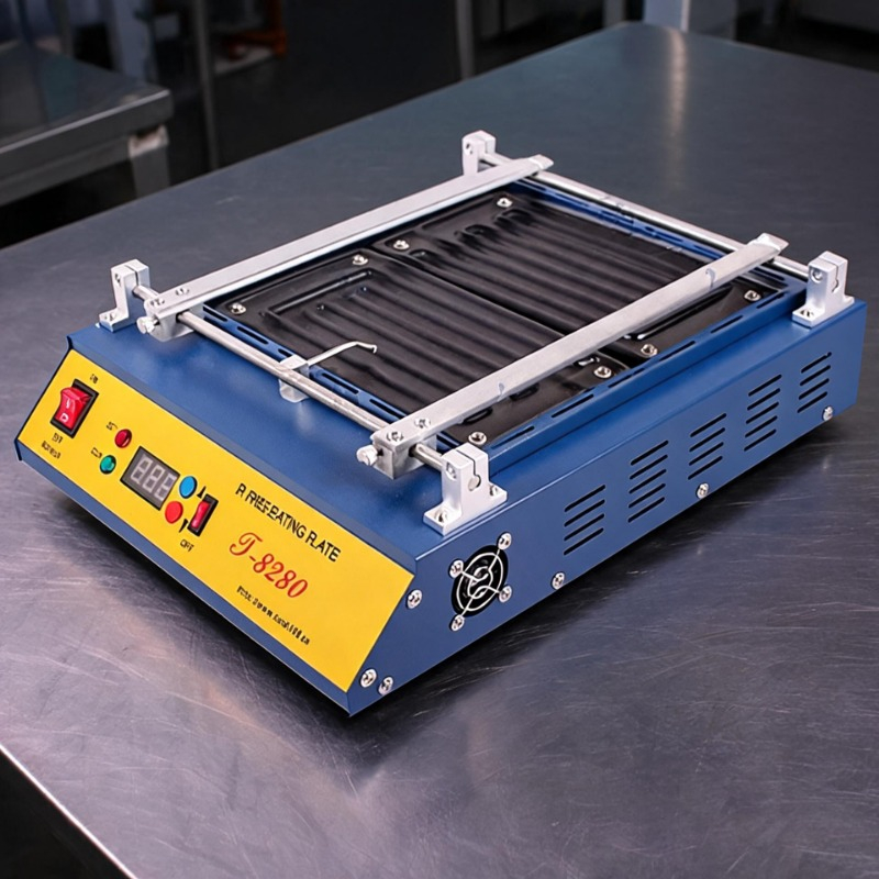 Infrared Bga Rework Station - เครื่องซ่อมแซมแผงวงจรพร้อมระบบอุ่นล่วงหน้า สถานีอุ่นล่วงหน้า แผ่นอุ่นอินฟราเรด เตาอบ T-8280 220V