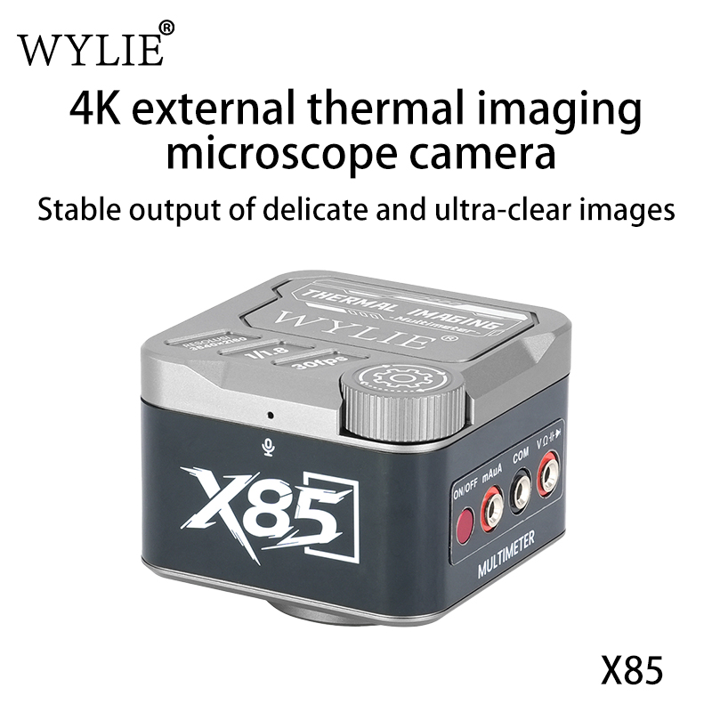 4K Microscope Camera Sony Sensor - กล้องไมโครสโคปอุตสาหกรรม WYLIE X85 4K พร้อมระบบถ่ายภาพความร้อนอินฟราเรด เซ็นเซอร์