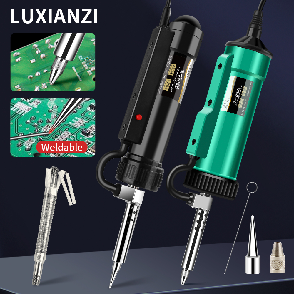 Desoldering Pump Electric Vacuum Station - LUXIANZI เครื่องดูดตะกั่วแบบอัตโนมัติ 3 in 1 พร้อมหัวแร้งบัดกรีไฟฟ้า
