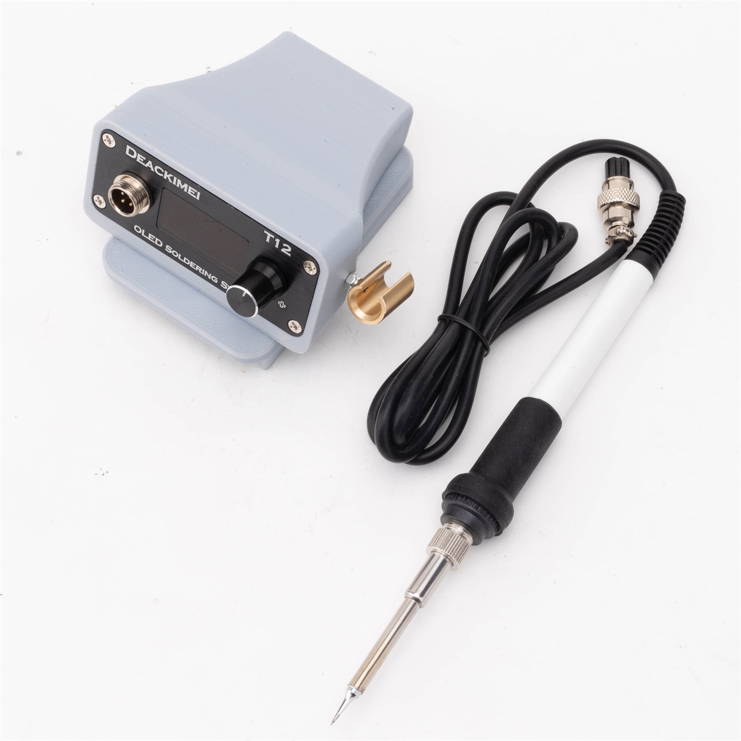 T12 Soldering Station Oled - สถานีบัดกรี/หัวแร้งสำหรับกรีนเวิร์คส์ 24v แบตเตอรี่ไร้สายแบบพกพา OLED T12 สถานีบัดกรี