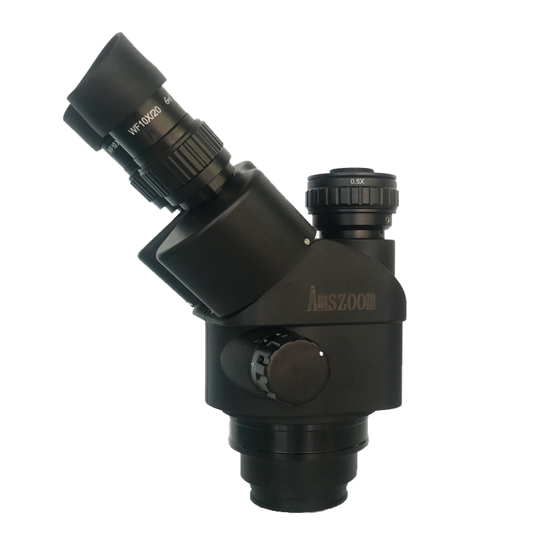 หัวกล้องจุลทรรศน์แบบสามตา 7X-4 - Trinocular Stereo Microscope 7X-45X บทวิจารณ์และราคา