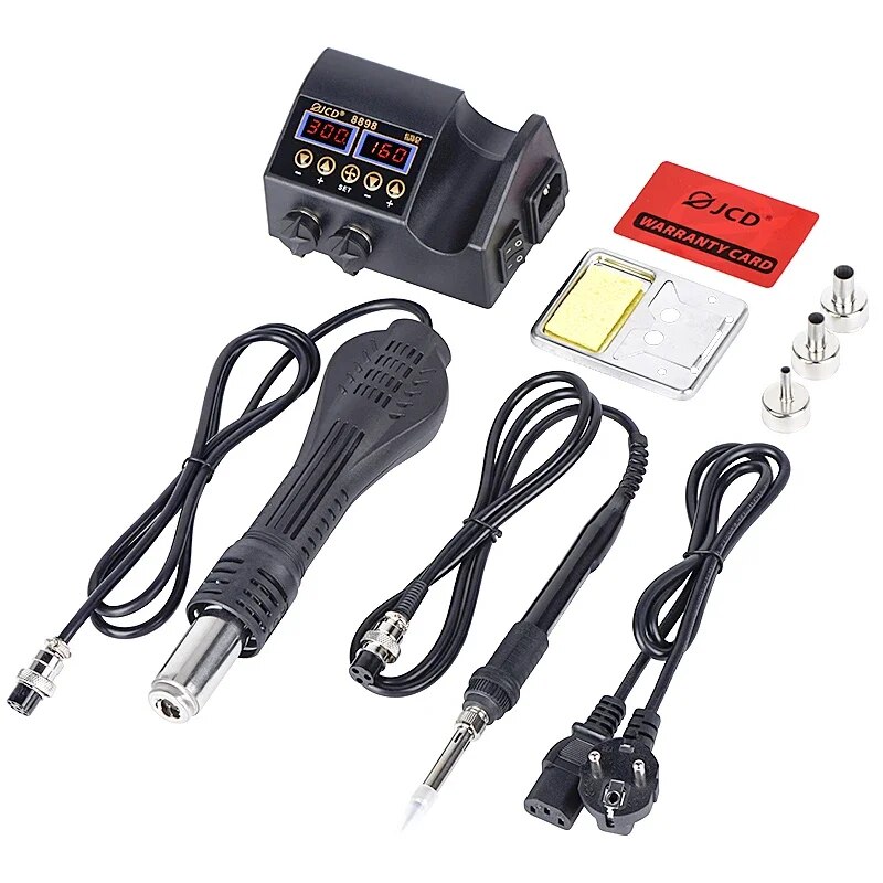 JCD 2 in 1 750W สถานีบัดกรี LC - 2 In 1 Soldering Rework Station 750W บทวิจารณ์และราคา