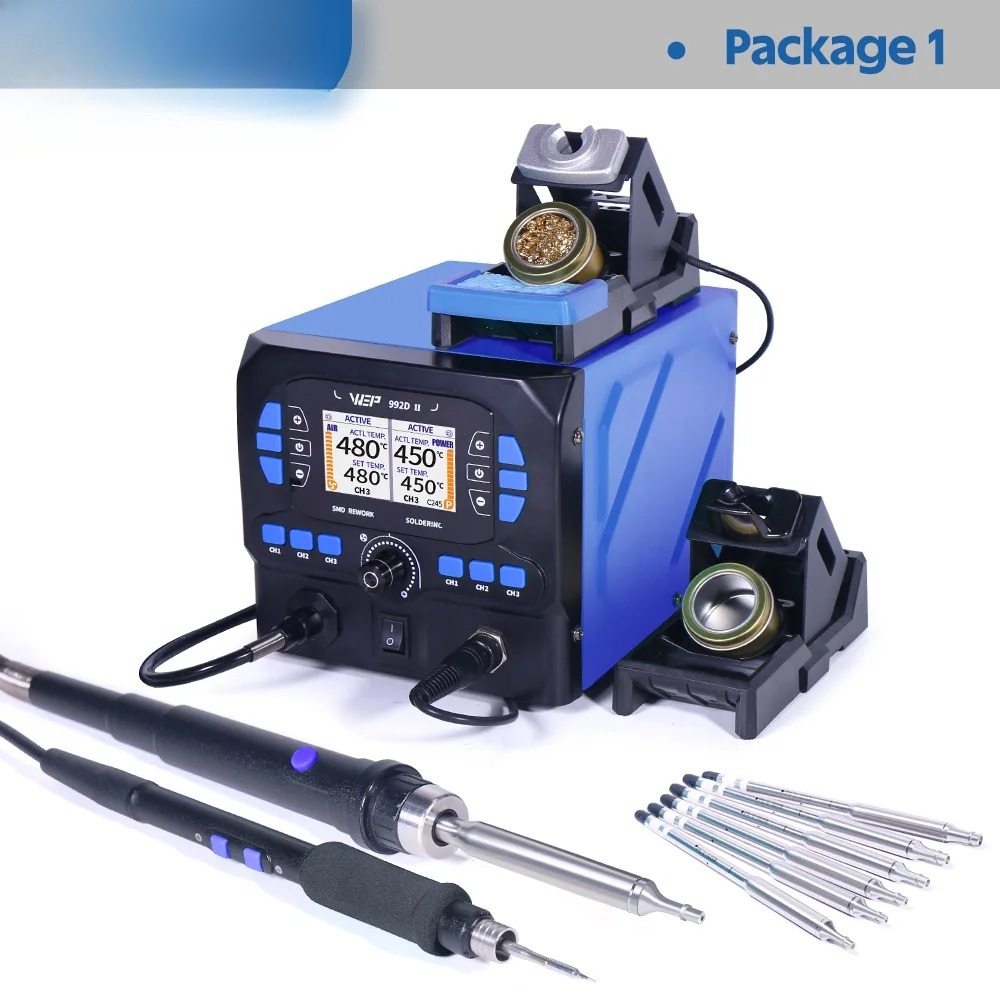 992D-II 2 in 1 จอ LCD แสดงผล   - C210 Precision Soldering Station บทวิจารณ์และราคา
