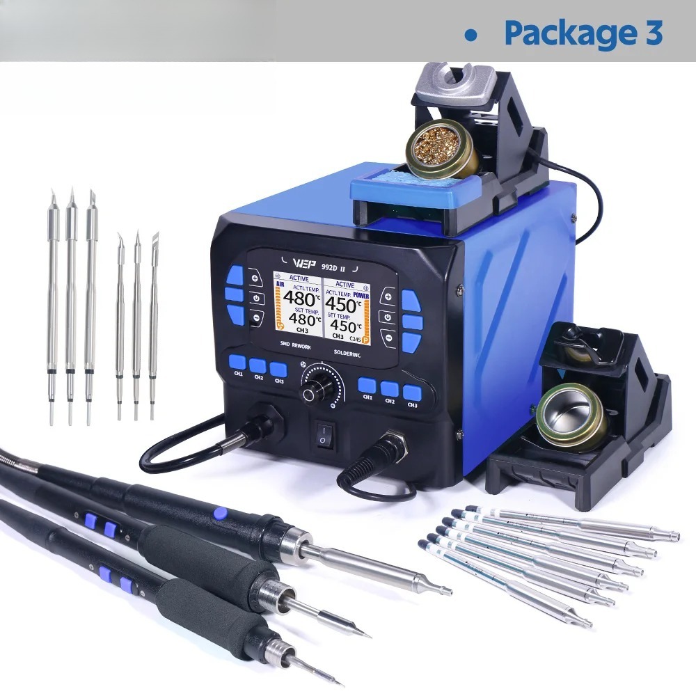 992D-II 2 in 1 จอ LCD แสดงผล   - C210 Precision Soldering Station บทวิจารณ์และราคา