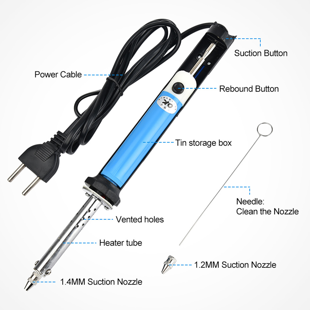 เครื่องดูดตะกั่วไฟฟ้า AC 110V/ - Desoldering Pump Electric Vacuum Station บทวิจารณ์และราคา