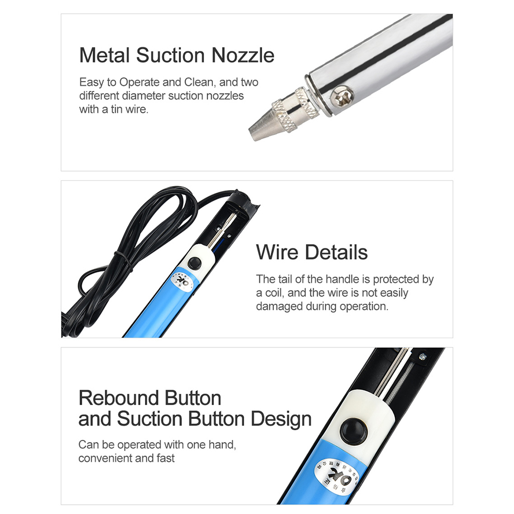 เครื่องดูดตะกั่วไฟฟ้า AC 110V/ - Desoldering Pump Electric Vacuum Station บทวิจารณ์และราคา