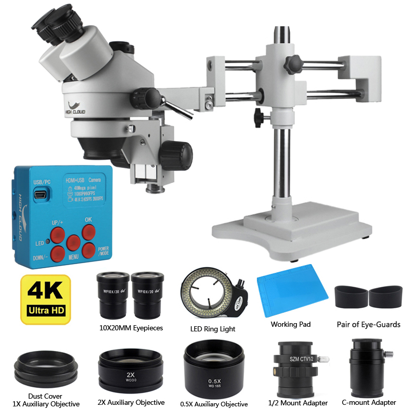 4K 48MP HDMI USB กล้องอุตสาหกร - Simul-Focal Industrial Microscope 4K Hdmi บทวิจารณ์และราคา