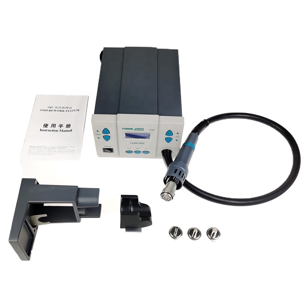 เครื่องบัดกรีไฟฟ้าแบบดิจิตอล + - Hot Air Rework Station 861Dw บทวิจารณ์และราคา