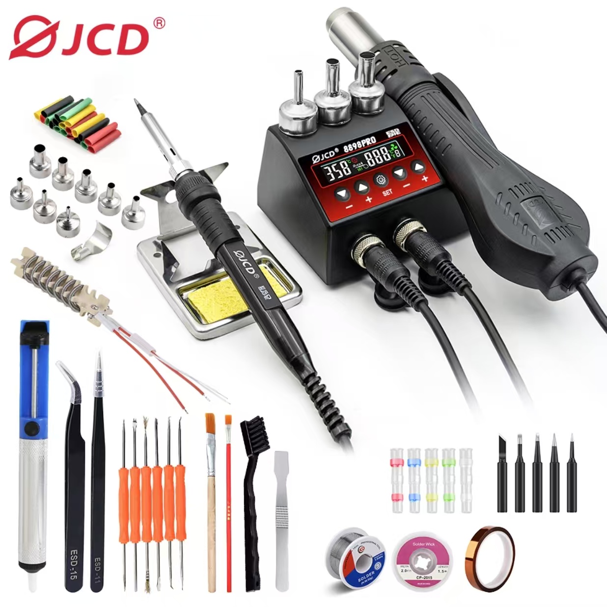 750W SMD Rework สถานีบัดกรี 2  - 2 In 1 Soldering Rework Station 750W บทวิจารณ์และราคา