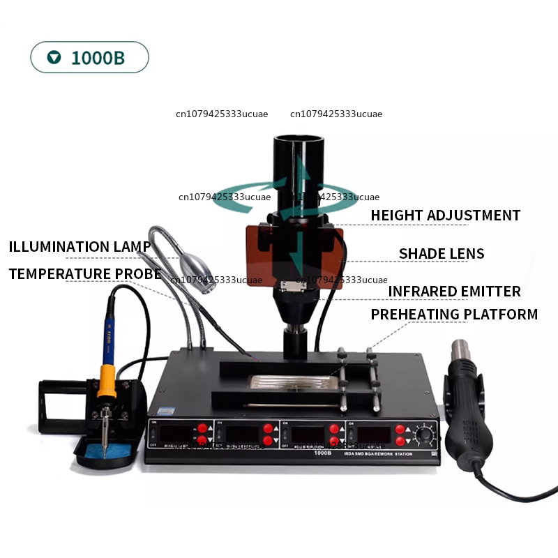 สถานีอเนกประสงค์อินฟราเรด 1000 - Infrared Bga Rework Station บทวิจารณ์และราคา