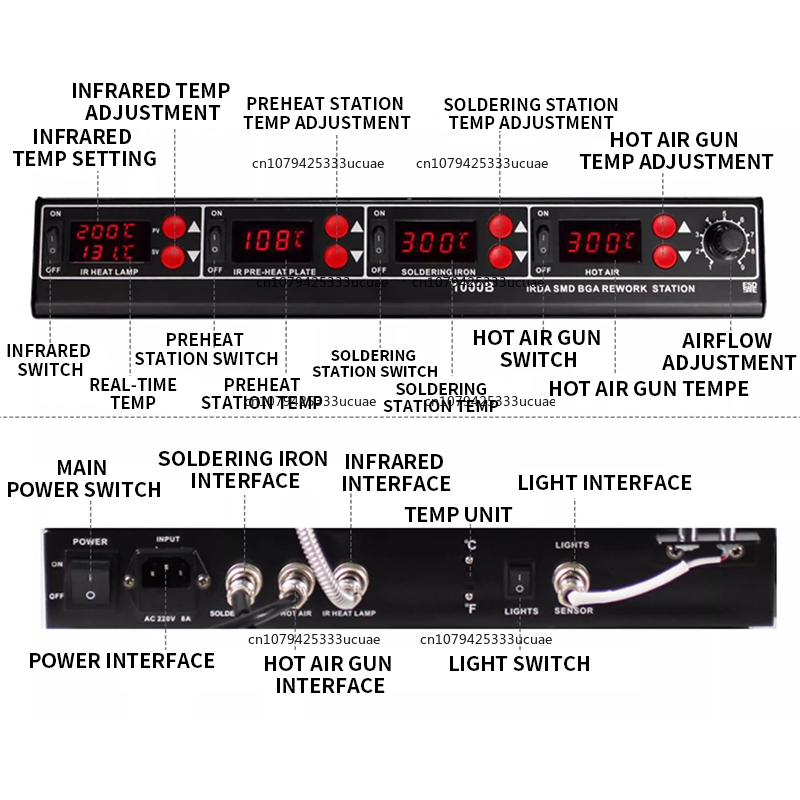 สถานีอเนกประสงค์อินฟราเรด 1000 - Infrared Bga Rework Station บทวิจารณ์และราคา