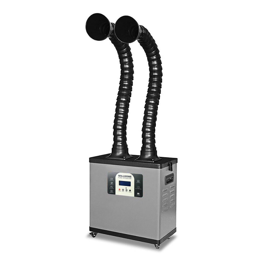 เครื่องดูดควันแบบพกพา C200Y กำ - Fume Extractor Soldering Dual Arm บทวิจารณ์และราคา