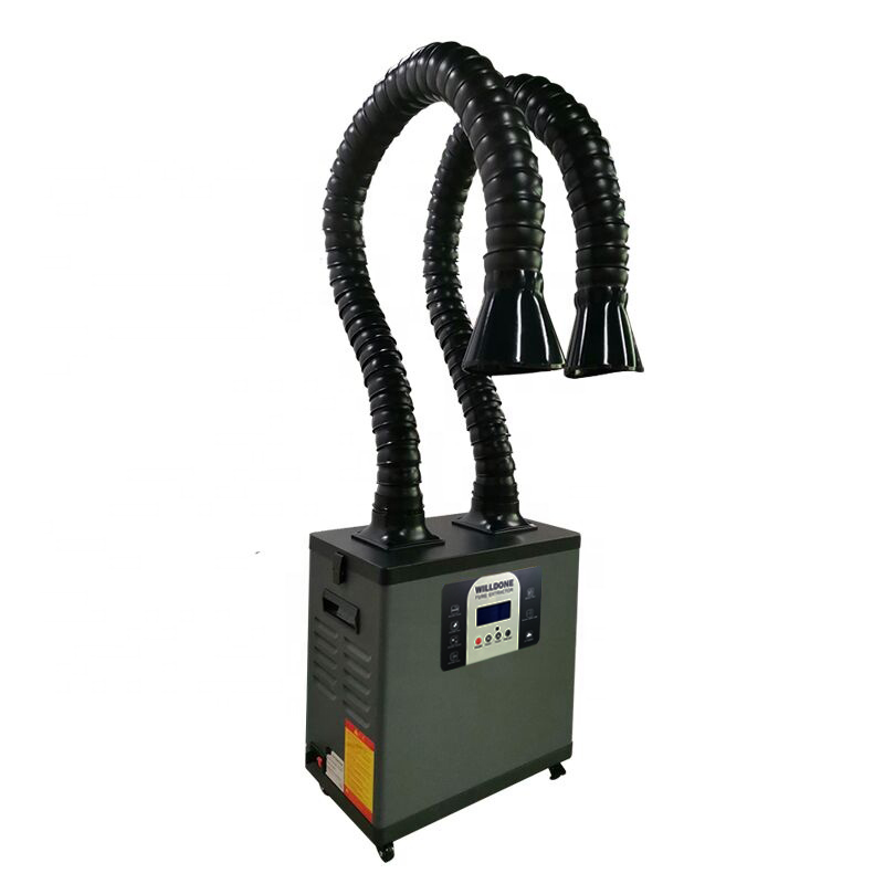 เครื่องดูดควันแบบพกพา C200Y กำ - Fume Extractor Soldering Dual Arm บทวิจารณ์และราคา