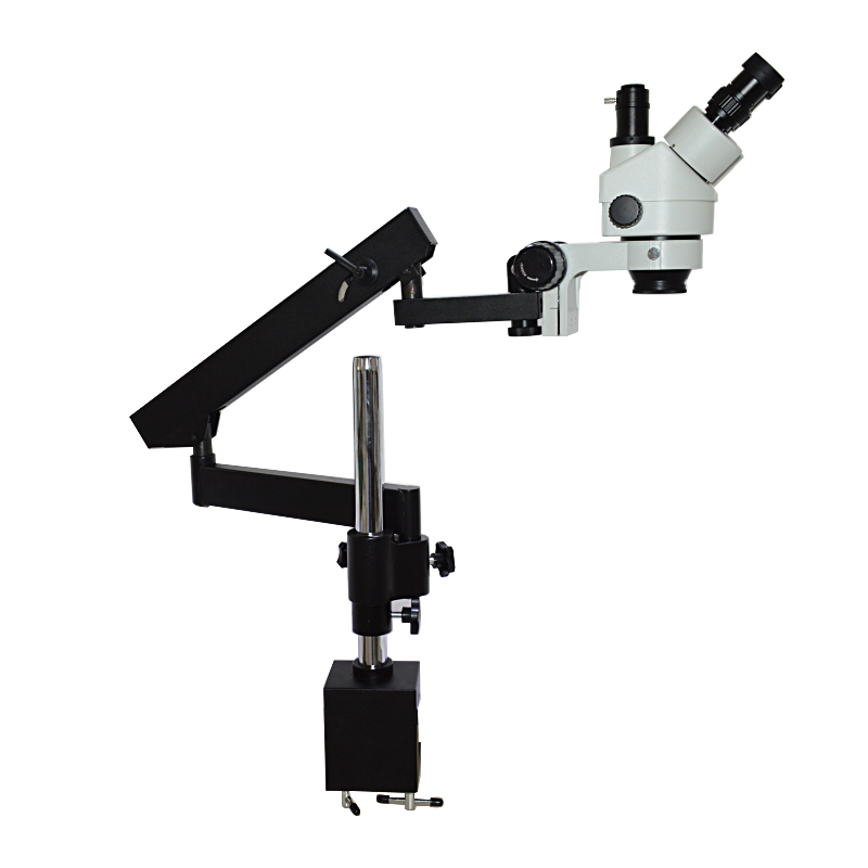 กล้องจุลทรรศน์สเตอริโอแบบสามตา - Articulating Arm Boom Stand Microscope บทวิจารณ์และราคา