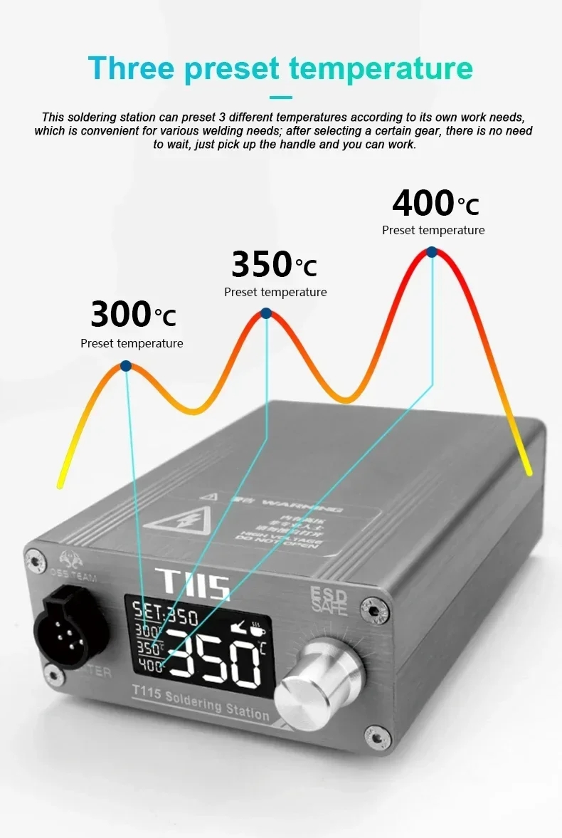 OSS T115 สถานีบัดกรีไฟฟ้าไมโคร - C115 Nano Soldering Iron Station บทวิจารณ์และราคา