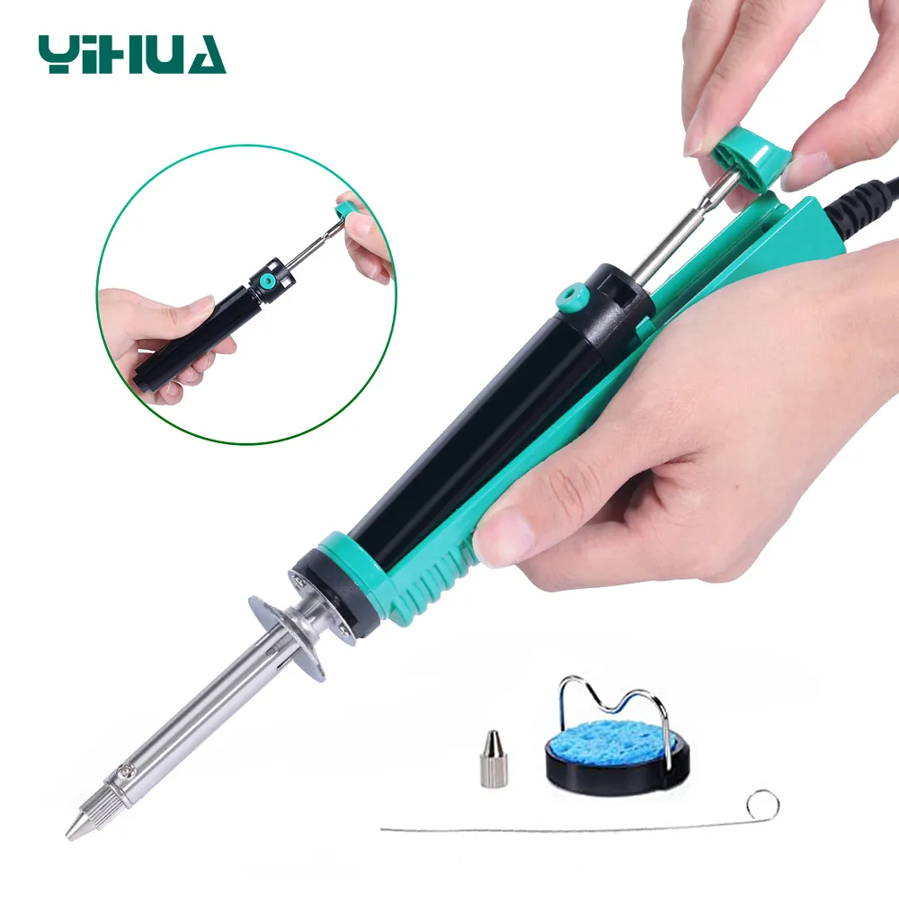 ปั๊มดูดตะกั่วไฟฟ้า YIHUA 929D- - Desoldering Pump Electric Vacuum Station บทวิจารณ์และราคา