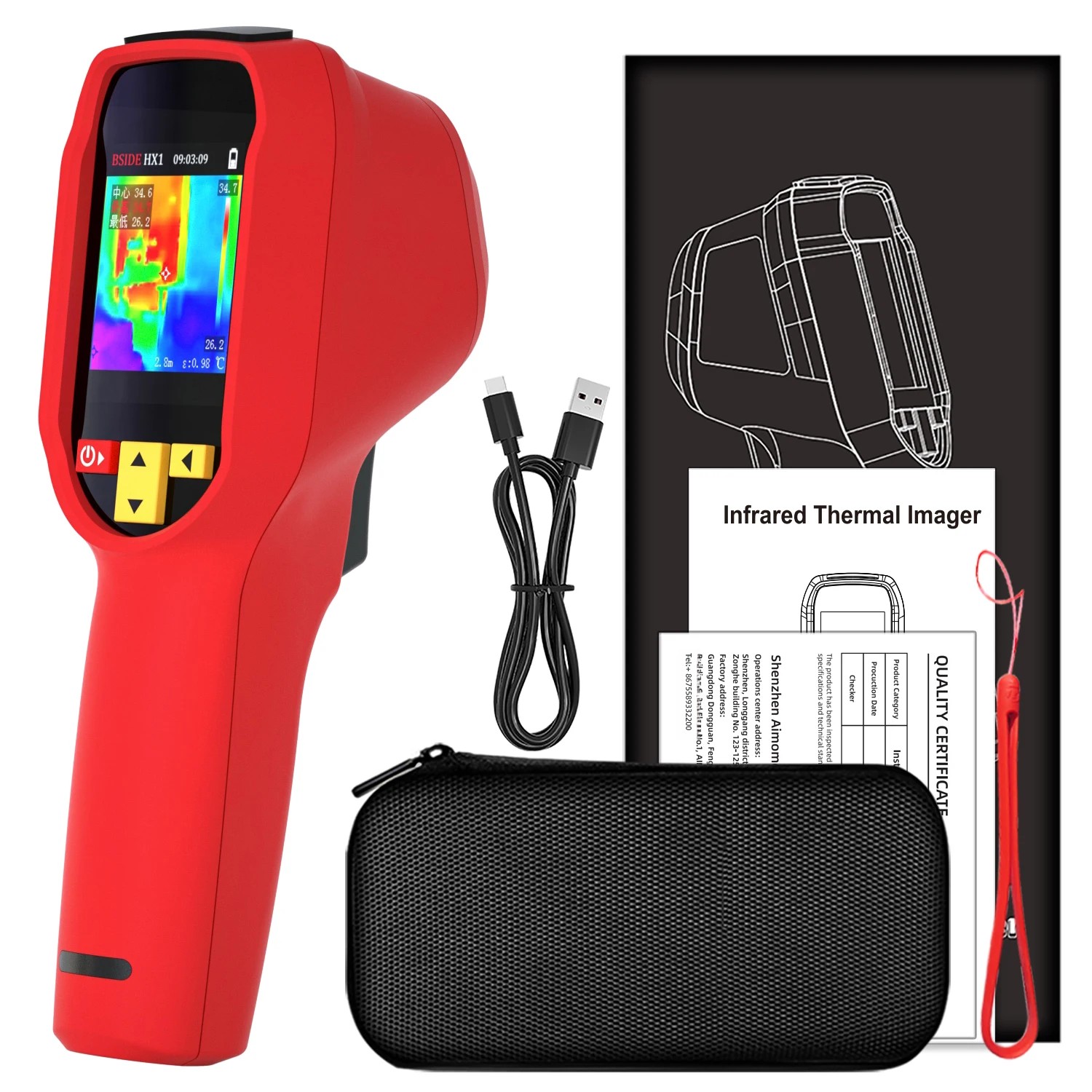 BSIDE HX1 240X240 เครื่องวัดอุ - Thermal Imaging Camera Pcb Repair บทวิจารณ์และราคา