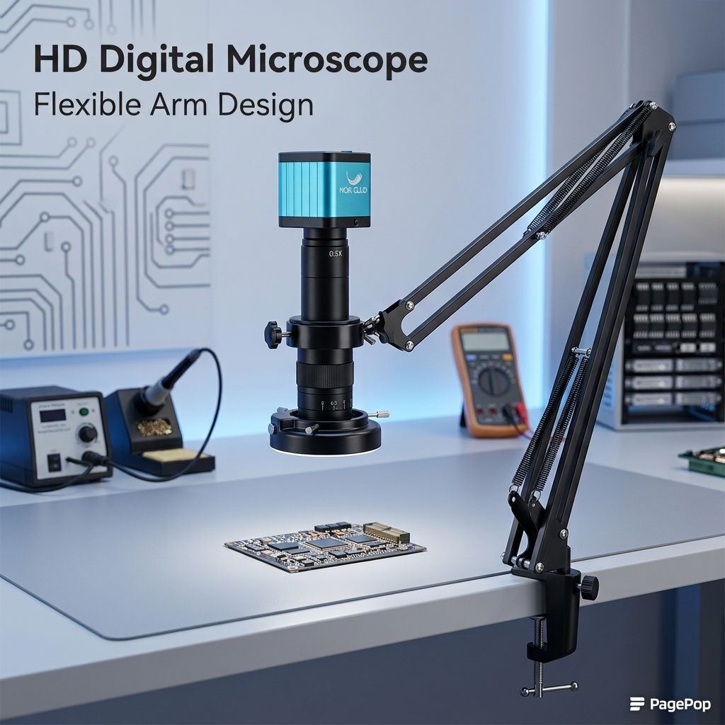 กล้องจุลทรรศน์วิดีโออุตสาหกรรม - 4K Microscope Camera Sony Sensor บทวิจารณ์และราคา