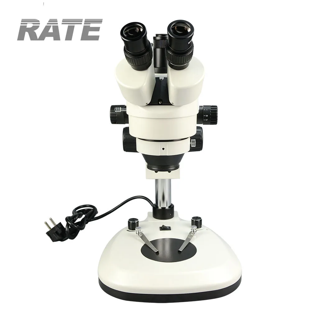 กล้องจุลทรรศน์อุตสาหกรรมแบบสาม - Trinocular Stereo Microscope 7X-45X บทวิจารณ์และราคา