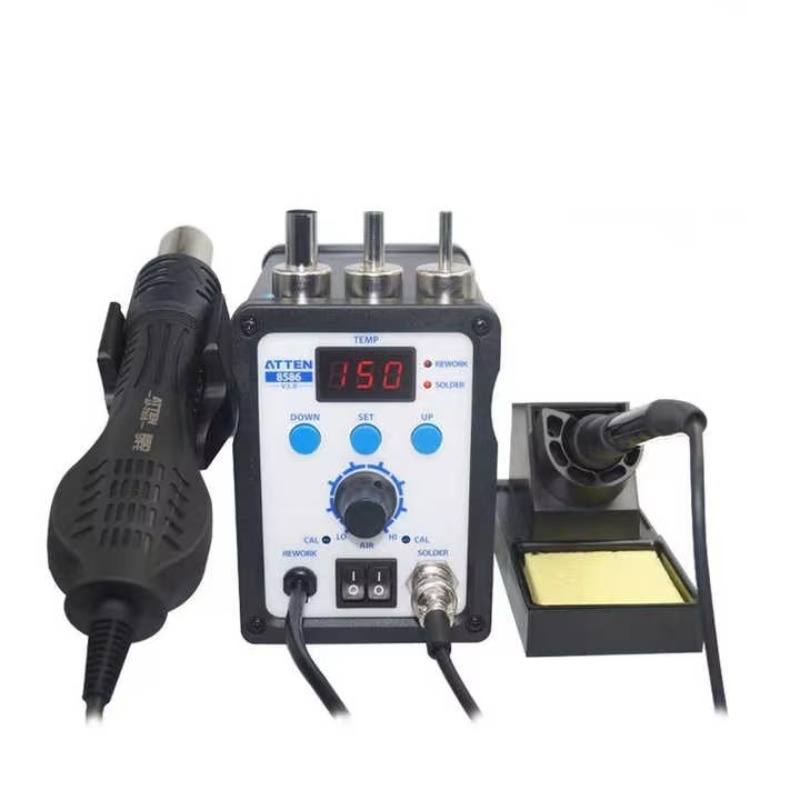 สถานีบัดกรีลมร้อน ATTEN AT8586 - 2 In 1 Soldering Rework Station 750W บทวิจารณ์และราคา
