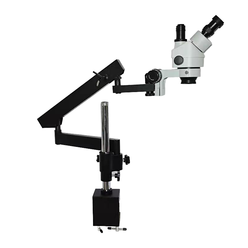 กล้องจุลทรรศน์สเตอริโอแบบสามตา - Articulating Arm Boom Stand Microscope บทวิจารณ์และราคา