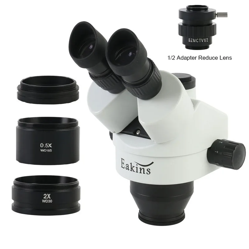 7X 90X กล้องจุลทรรศน์สเตอริโอ  - Trinocular Stereo Microscope 7X-45X บทวิจารณ์และราคา