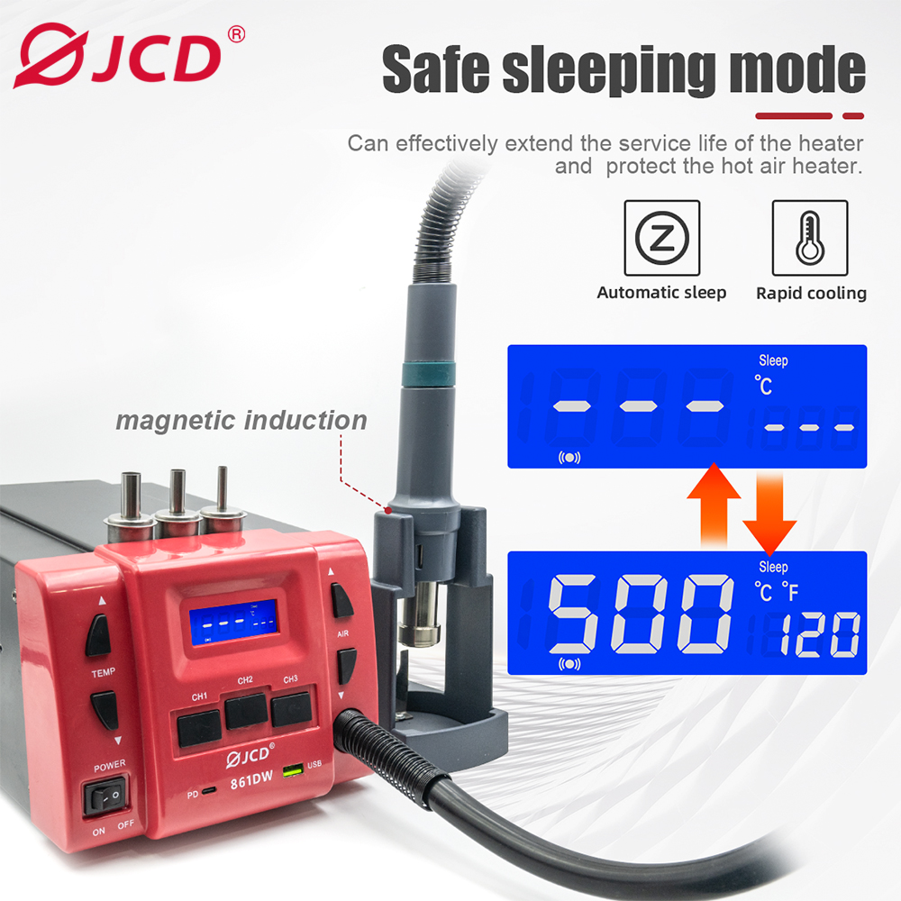 ปืนลมร้อน JCD 861DW 1000W กำลั - Hot Air Rework Station 861Dw บทวิจารณ์และราคา