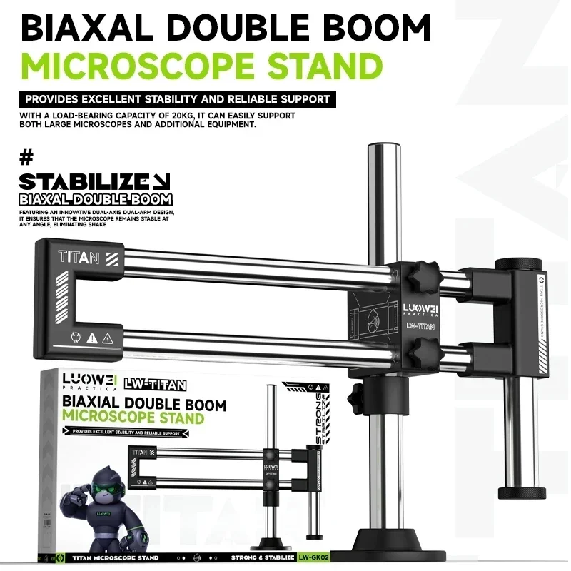 ขาตั้งกล้องจุลทรรศน์แบบสองแกน  - Articulating Arm Boom Stand Microscope บทวิจารณ์และราคา