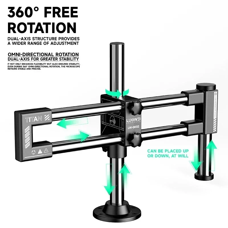 ขาตั้งกล้องจุลทรรศน์แบบสองแกน  - Articulating Arm Boom Stand Microscope บทวิจารณ์และราคา