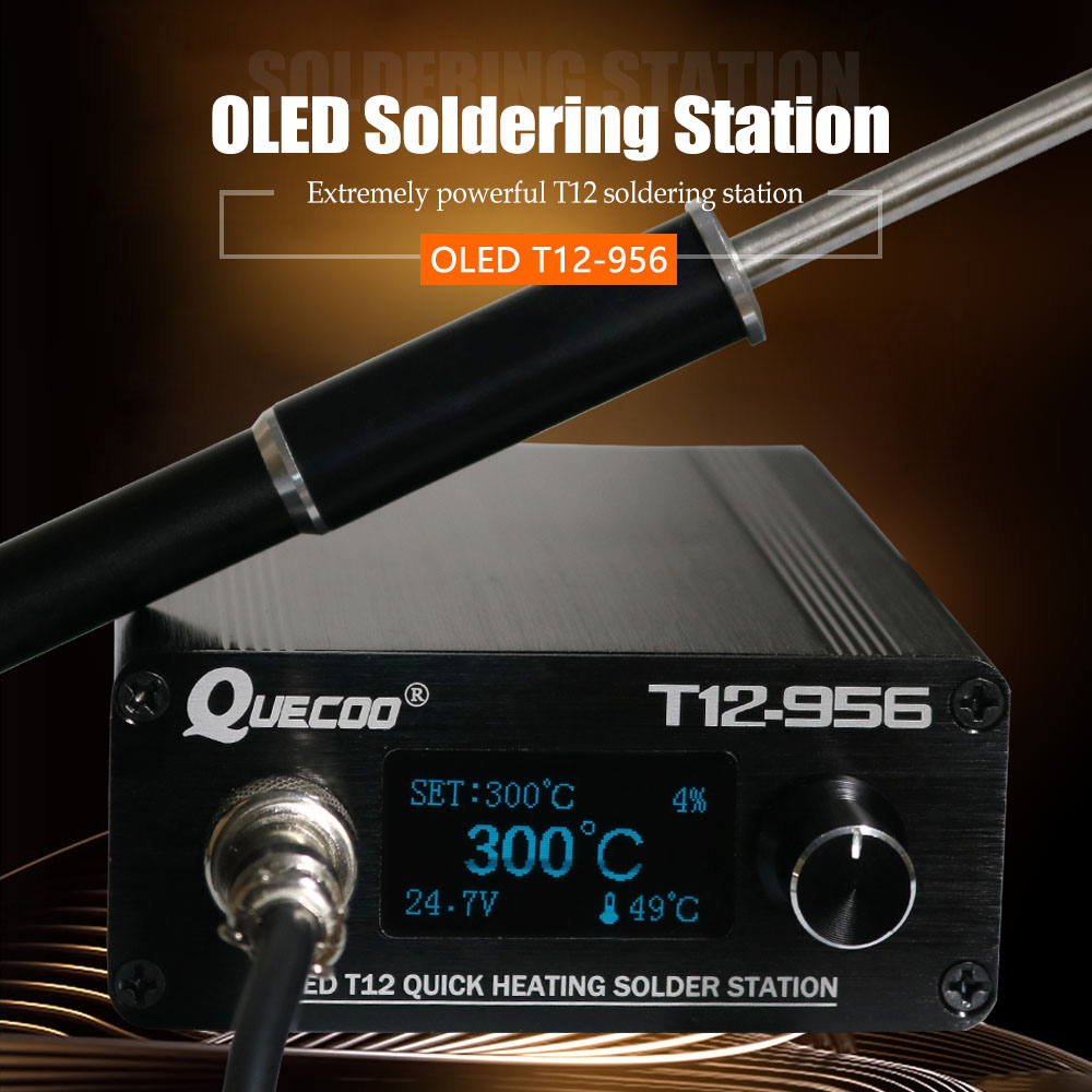 QUECOO T12-956 การประสาน สถานี - T12 Soldering Station Oled บทวิจารณ์และราคา