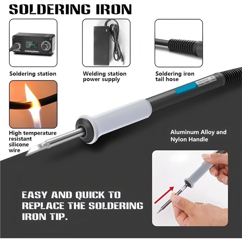 สถานีบัดกรีดิจิตอล B03C-T12 แบ - T12 Soldering Station Oled บทวิจารณ์และราคา